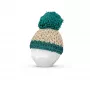 FIFTYEIGHT PRODUCTS Huevera Beanie Marfil/Esmeralda