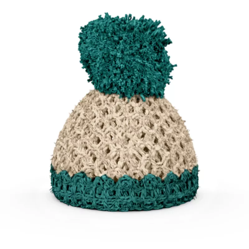 FIFTYEIGHT PRODUCTS Huevera Beanie Marfil/Esmeralda