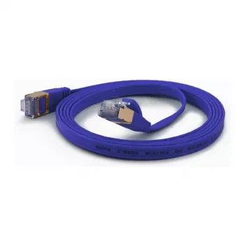 wantecWire Cable de red CAT6A extra plano FTP 1,0m azul