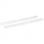 LMG Signaltechnologie 100 lomos de encuadernación Twin Loop blancos 6,4 mm para 30 hojas