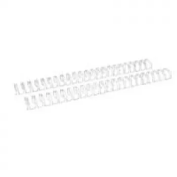 LMG Signaltechnologie 100 canutillos de encuadernación metálicos plata para 65 hojas (34RM95-SV)