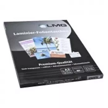LMG fundas de plastificar A3 brillante 80 micras pack de 100
