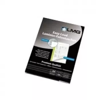 LMG Easyload Fundas de laminar A4 brillantes, 125 micras, pack de 100