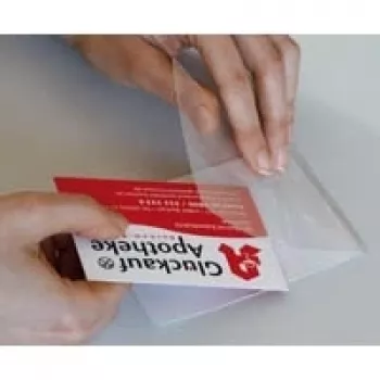 LMG Signaltechnologie 100 fundas de laminar en frío brillantes para formato tarjeta de crédito