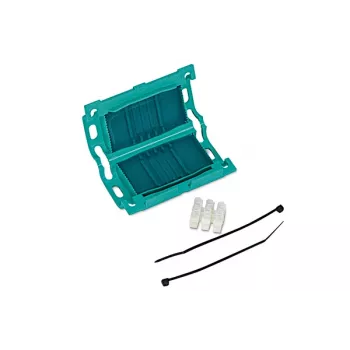 HellermannTyton Fijación para bridas 435-00650 Verde Polipropileno Autoadhesivo 47x27mm