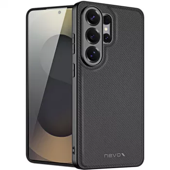Nevox StyleShell NYLO Funda trasera para Samsung Galaxy S26 Ultra, negro