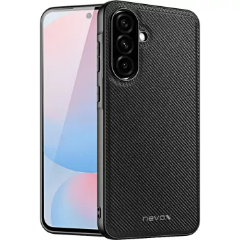 Nevox StyleShell NYLO Funda para Samsung Galaxy A57 5G, negro (2606)