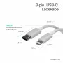 Flexline Cable USB-C a Lightning, PD, blanco, 0,5m (FL31-13050)