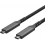 Cable ShiverPeaks Flexline USB-C a USB-C, USB 3.2 Gen 2, 100W PD, trenza de nailon, 2 m (FL31-75007)