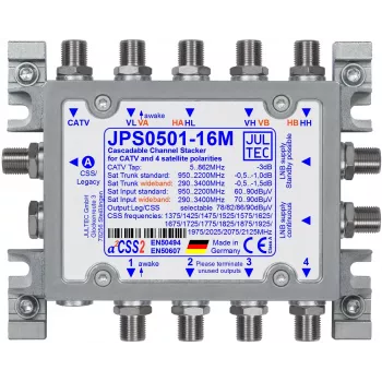 Convertidor de cable único JULTEC JPS0501-16M Unicable II 1/16 UB
