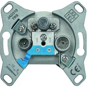 Toma de antena de paso Jultec JAD310TRS 3 orificios 10dB con desacoplamiento de diodos
