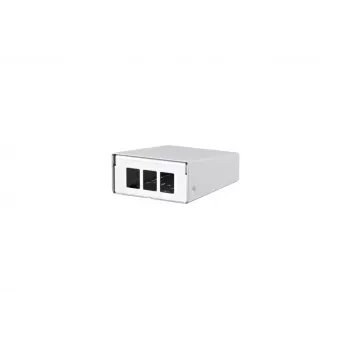 Metz Connect Carcasa Keystone AP 3 puertos blanco puro, sin cubierta