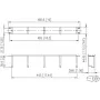 METZ CONNECT Panel de conexiones 19 pulgadas 1U 75 mm RAL 9005 negro 130894-03-29-E