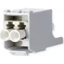 METZ CONNECT Módulo LC dúplex multimodo, férula de cerámica, beige