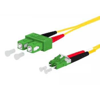 METZ CONNECT OpDAT cable de conexión SC-D APC/LC-D APC OS2 1,0 m - fibra monomodo