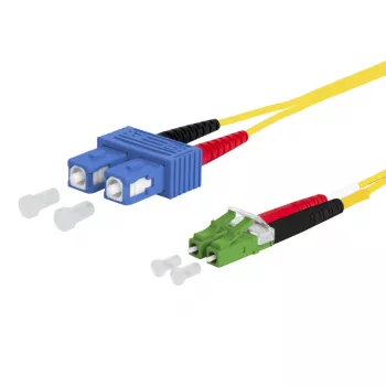 METZ CONNECT OpDAT cable de conexión SC-D/LC-D APC OS2 2,0 m