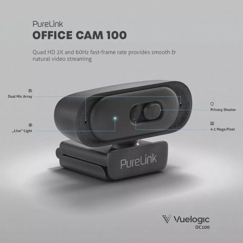 PureLink Cámara web para teletrabajo, streaming en directo y educación a distancia (VL-OC100)