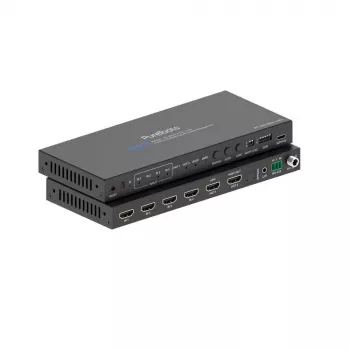 PureLink conmutador HDMI 2.1 4x1 - 48Gbps - 8K 60Hz 4:2:0 audio 12-bit con De-Embedding y conmutador KVM - 4 puertos