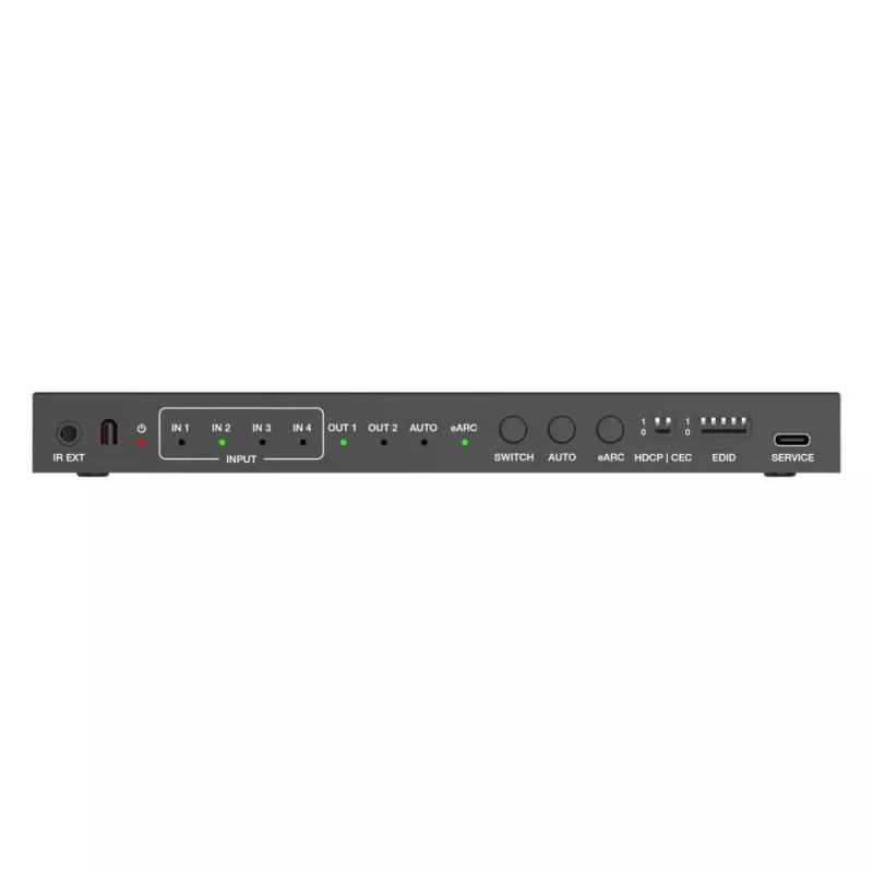 PureLink conmutador HDMI 2.1 4x1 - 48Gbps - 8K 60Hz 4:2:0 audio 12-bit con De-Embedding y conmutador KVM - 4 puertos