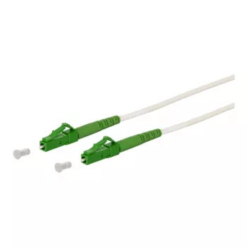METZ CONNECT OpDAT cable de conexión de fibra óptica LC APC a LC APC monomodo OS2 3 m blanco
