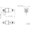 METZ CONNECT E-DAT Industry IP67 V4 acoplamiento de cable RJ45 inserto Field Jack Cat.6