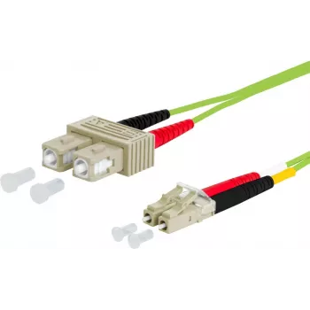 METZ CONNECT OpDAT cable de conexión SC dúplex/LC dúplex OM5 2 m