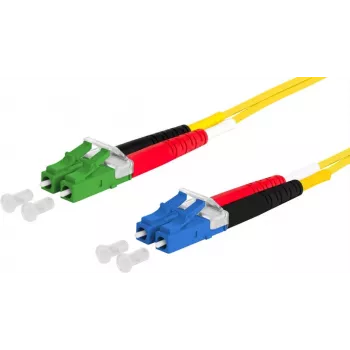 METZ CONNECT OpDAT cable de conexión LC dúplex a LC dúplex APC OS2 monomodo 3,0 m