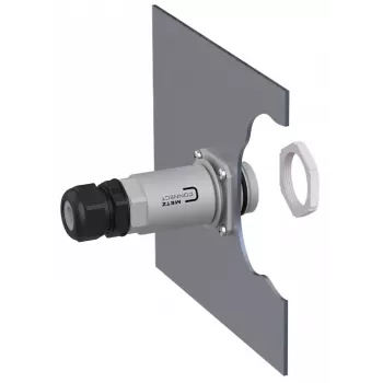 METZ CONNECT MCO IP69k set de carcasa de bornes de protección para aplicaciones exteriores, pasamuros de pared/carcasa, 14040100-E