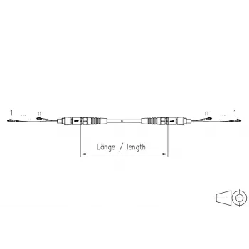 METZ CONNECT OpDAT VIK cable universal 12x OS2 LC-LC, 50 m