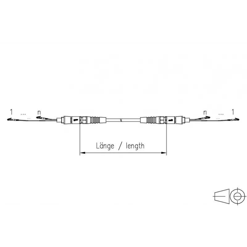 METZ CONNECT OpDAT VIK Cable universal 12x OS2 LC-LC, 50 m