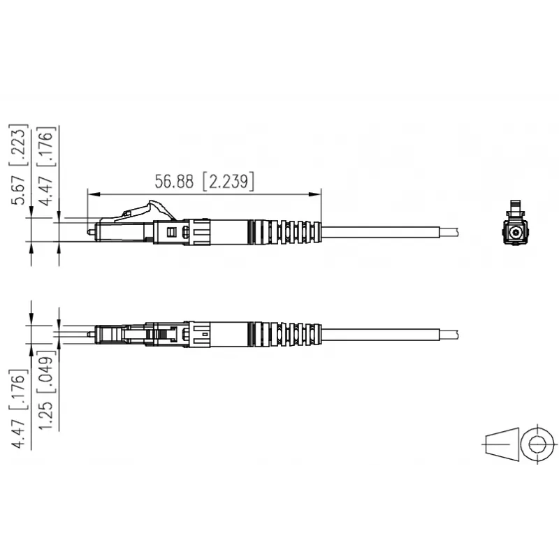 METZ CONNECT 1509QKJA002C-E Cable de conexión LC Duplex OS2 Monomodo verde, pack de 20