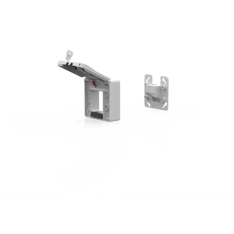 METZ CONNECT Caja empotrable IP44 2 puertos para módulo MC gris - Accesorio de red