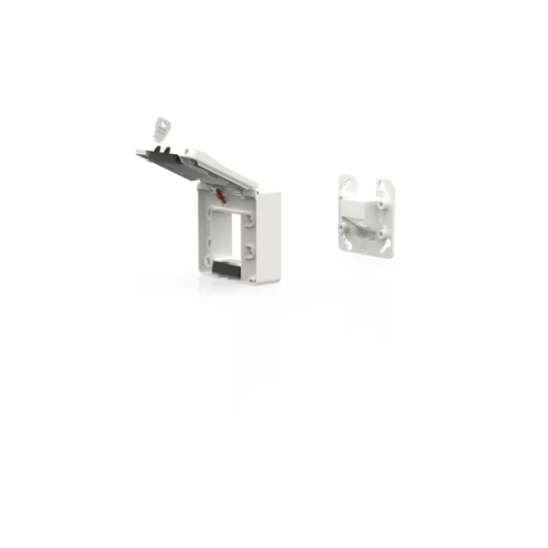 METZ CONNECT Caja empotrable IP44 2 puertos sin equipar para módulo MC blanco puro