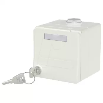 METZ CONNECT Caja de superficie para módulo IP44 con tapa abatible 1309470002-I