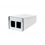 METZ CONNECT 130861-0202KE Roseta de pared de fibra óptica LC-Duplex OM4 2 puertos blanca
