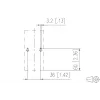 METZ CONNECT 130861-0202KE Roseta de pared de fibra óptica LC-Duplex OM4 2 puertos blanca