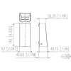 METZ CONNECT 130861-0202KE Roseta de pared de fibra óptica LC-Duplex OM4 2 puertos blanca