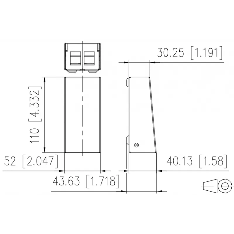 METZ CONNECT 130861-0202KE Roseta de pared de fibra óptica LC-Duplex OM4 2 puertos blanca