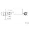 METZ CONNECT 142MKA20050 Cable de sensor/actuador, conector hembra M12 a extremo abierto, 5 m, gris, PVC