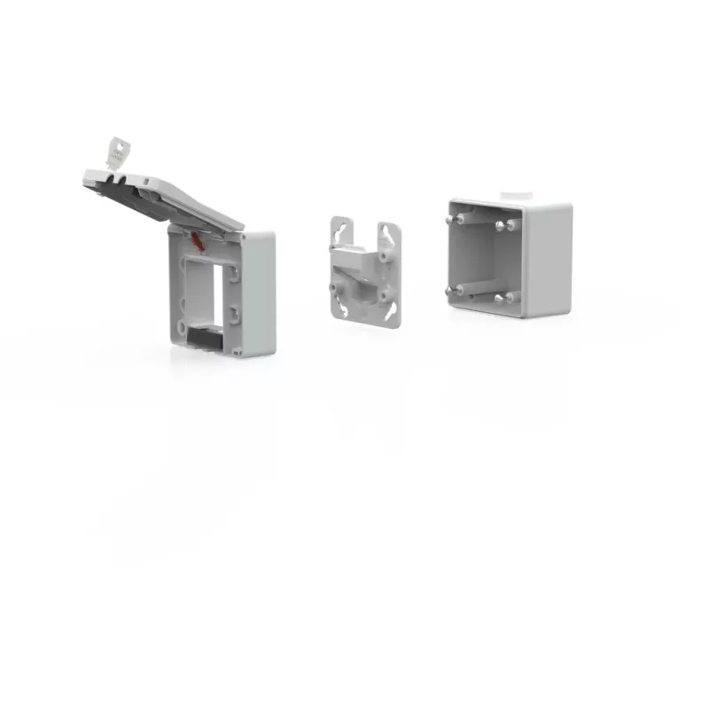 METZ CONNECT Caja de superficie IP44 gris para módulo Keystone 1309470003KI