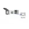 METZ CONNECT Caja de superficie IP44 gris para módulo Keystone 1309470003KI