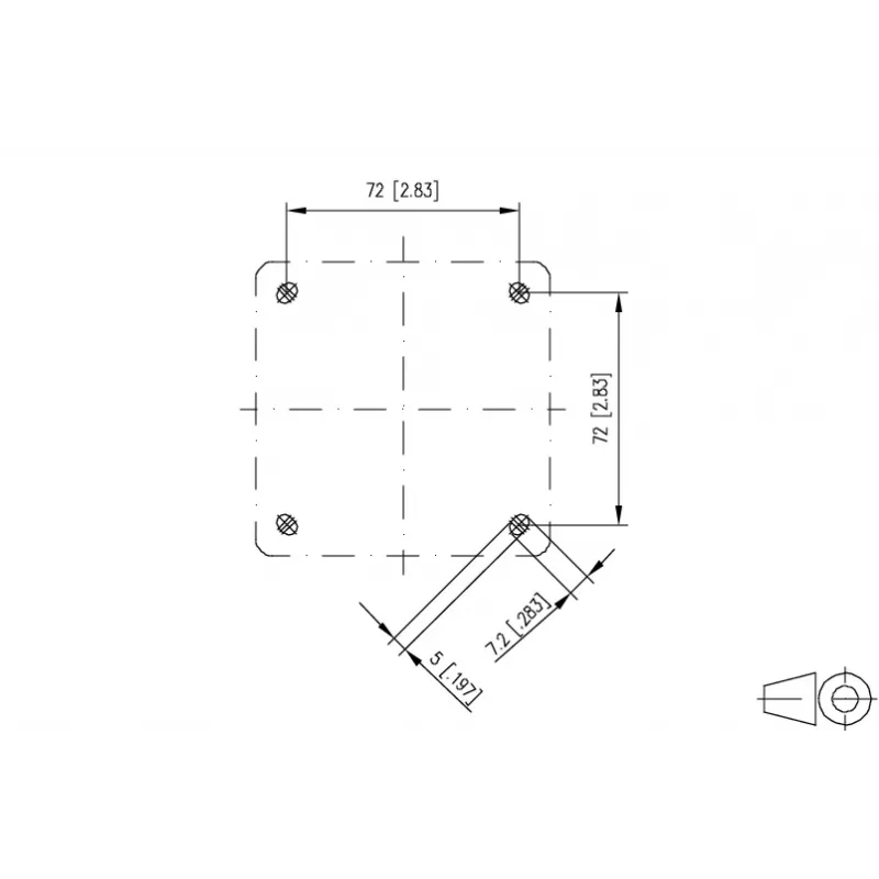 METZ CONNECT Caja de superficie IP44 gris para módulo Keystone 1309470003KI