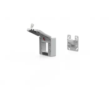 METZ CONNECT 1309471003KI Caja empotrable para módulo con tapa abatible y cerradura gris (1309471003KI)