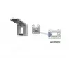 METZ CONNECT 1309471003KI Caja empotrable para módulo con tapa abatible y cerradura gris (1309471003KI)