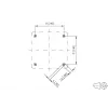 METZ CONNECT 1309471003KI Caja empotrable para módulo con tapa abatible y cerradura gris (1309471003KI)