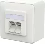 METZ CONNECT E-DAT C6A IDC Toma de superficie IDC blanco tráfico - Accesorio de red