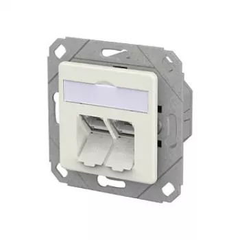 METZ CONNECT 130D381102-I E-DAT Cat.6A IDC UPk blanco puro Jack Keystone RJ45