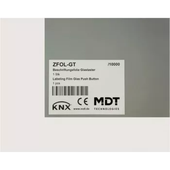 MDT lámina de rotulación para Glass Push-button Plus ZFOL-GT