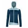 Sudadera con capucha de forro polar de mujer Ortovox Fleece Light - Deep Ocean