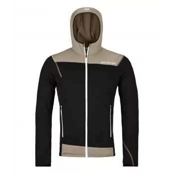Sudadera con capucha de forro polar Ortovox Fleece Light - Black Raven